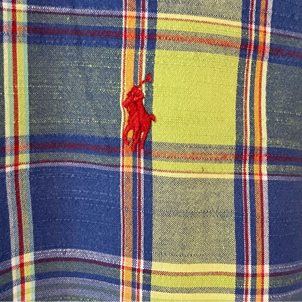 Ralph Lauren Men's Classic Fit Plaid Button-Down Shirt Size Large - Picture 4 of 5